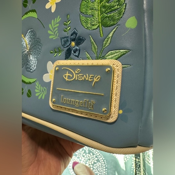 LOUNGEFLY DISNEY STITCH FLORAL COSPLAY MINI BACKPACK - Picture 4 of 8